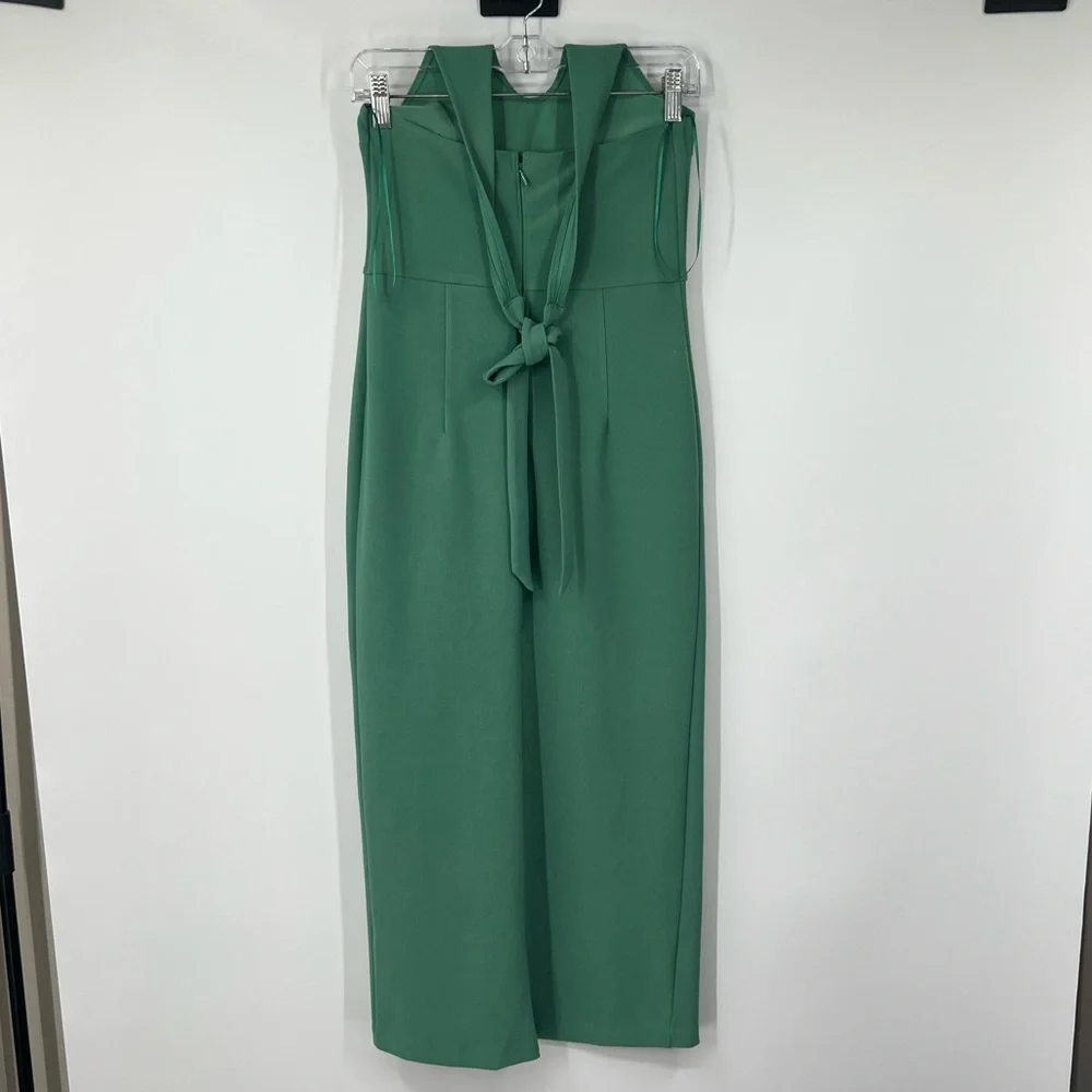 Abercrombie & Fitch Halter Maxi Sheath Dress Slit